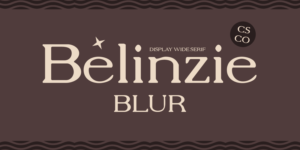 Belinzie Blur font