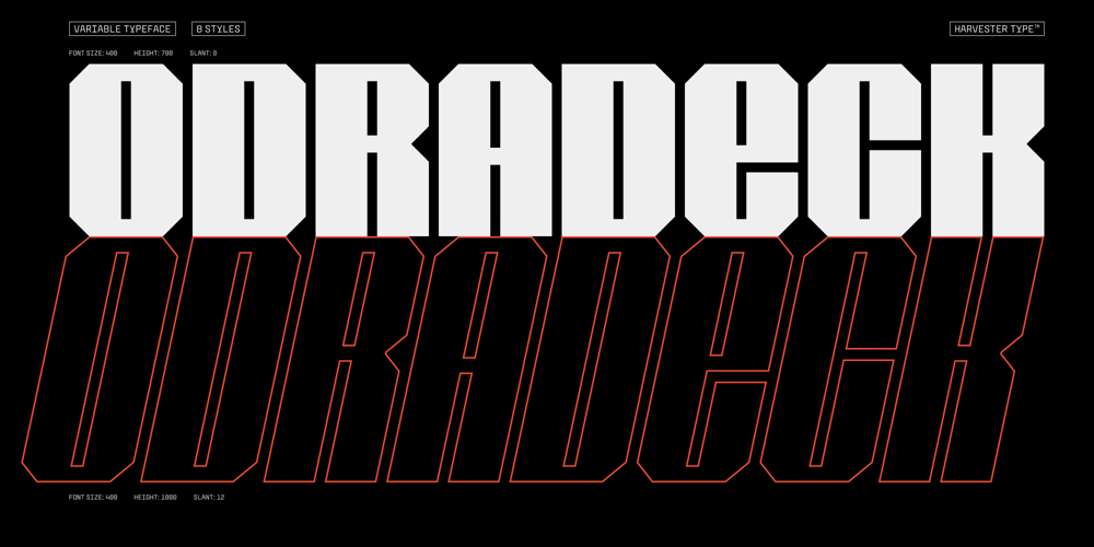 Odradeck font