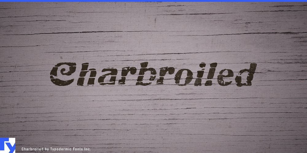 Charbroiled font