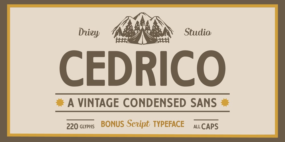 Cedrico font