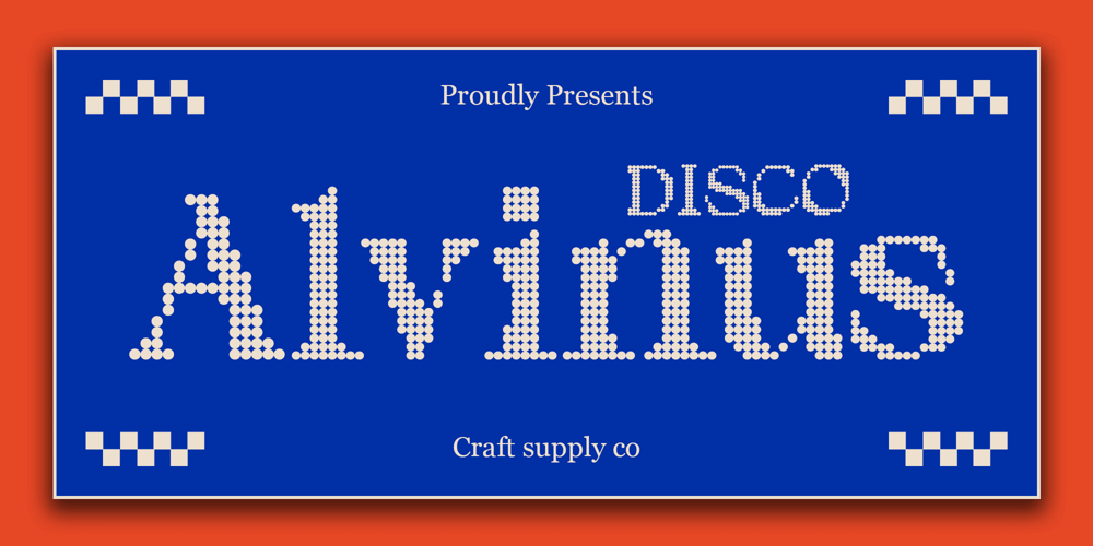 Alvinus Disco font