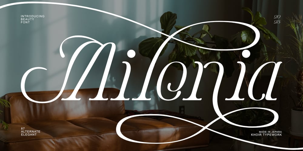 Milonia font