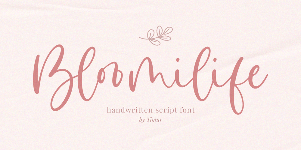 Bloomilife font