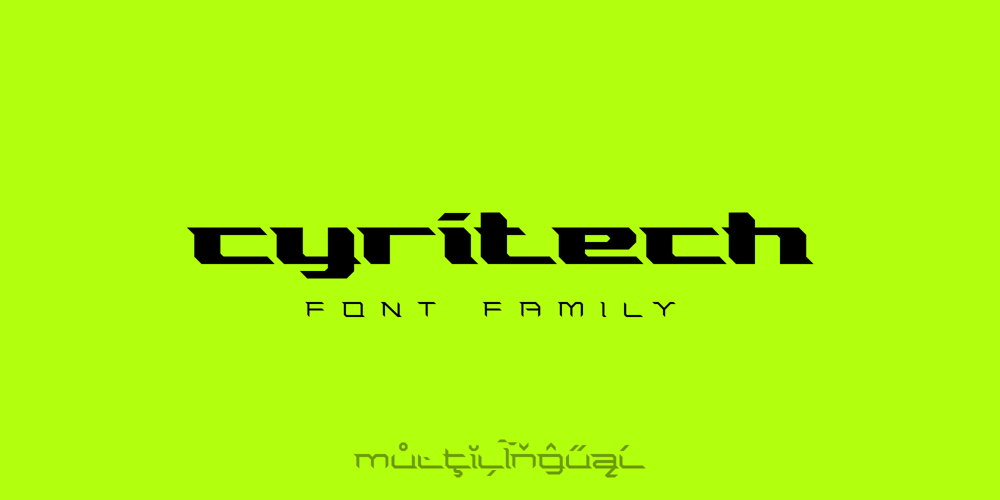 Cyritech font