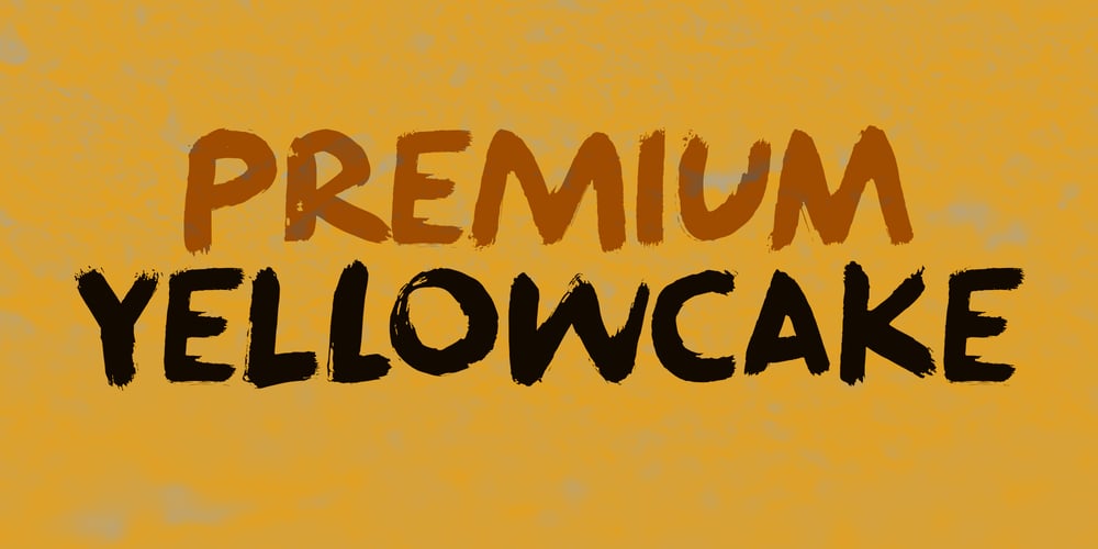 Premium Yellowcake font