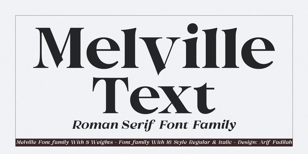 Melville Text font