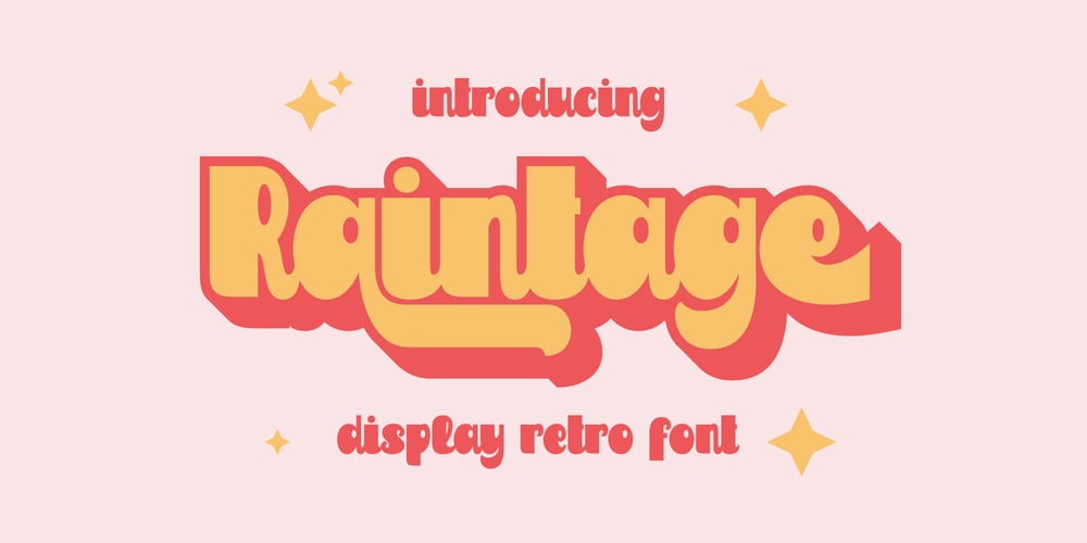 Raintage font