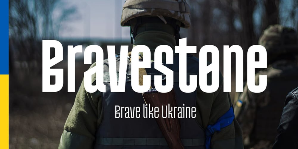 Bravestone font