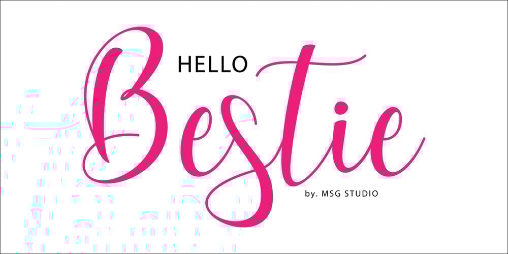 Hello Bestie font