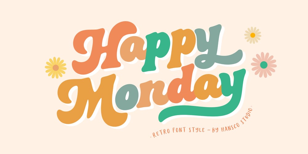 Happy Monday font
