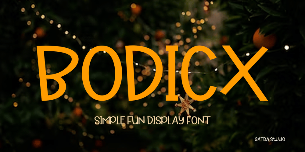 Bodicx font