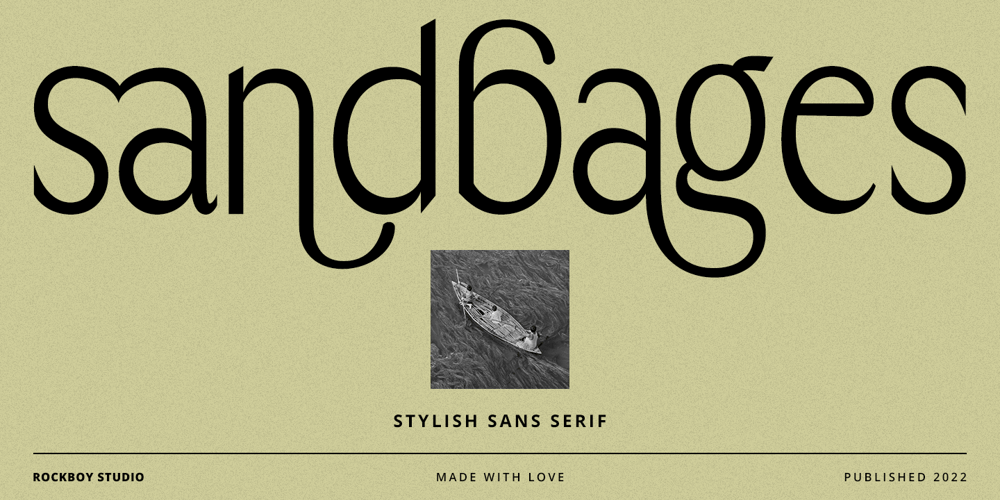 Sandbages font