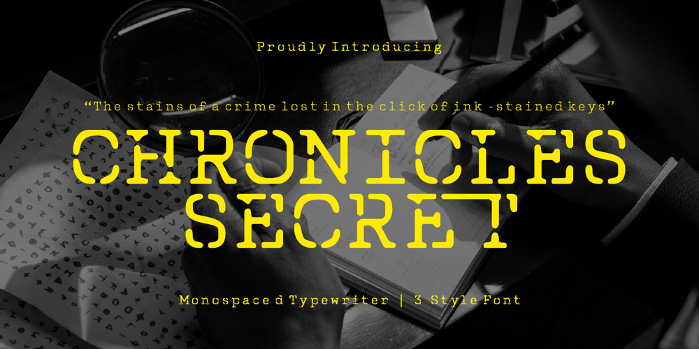 Chronicles Secret font