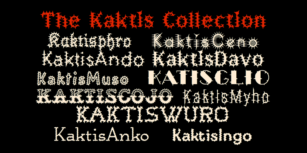 Kaktis font