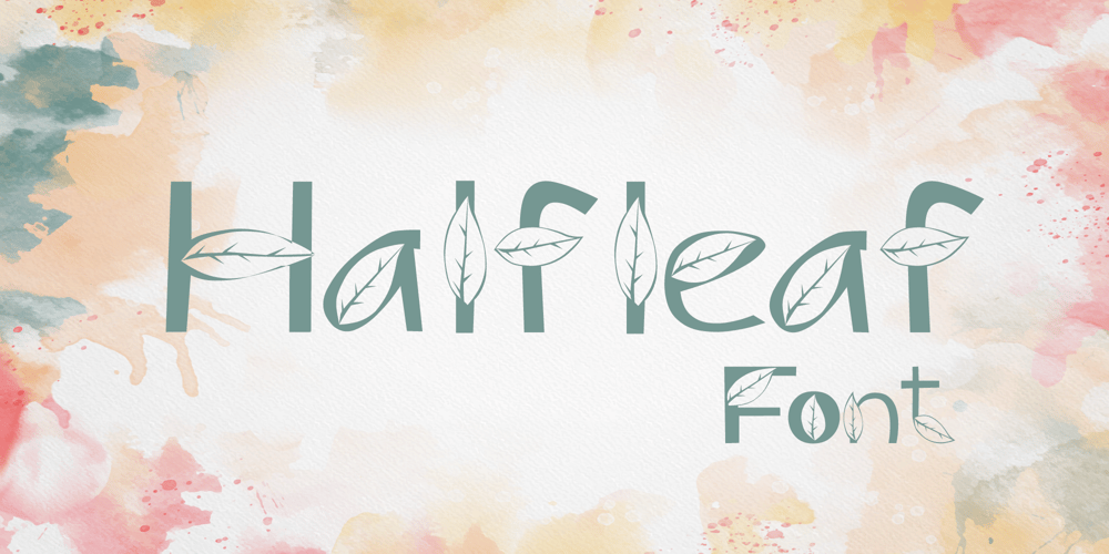 Halfleaf font