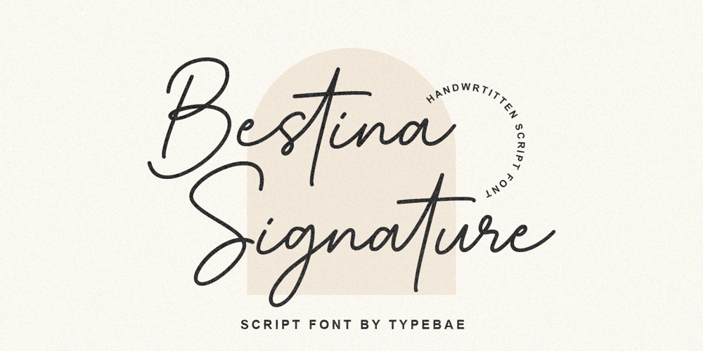Bestina Signature font