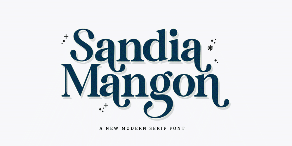 Sandia Mangon font