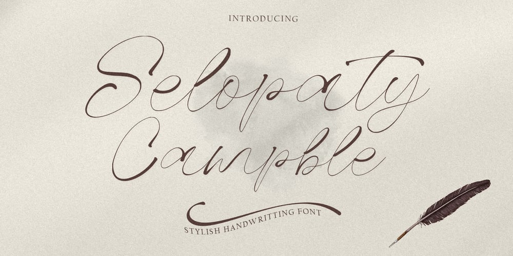 Selopaty Campble font