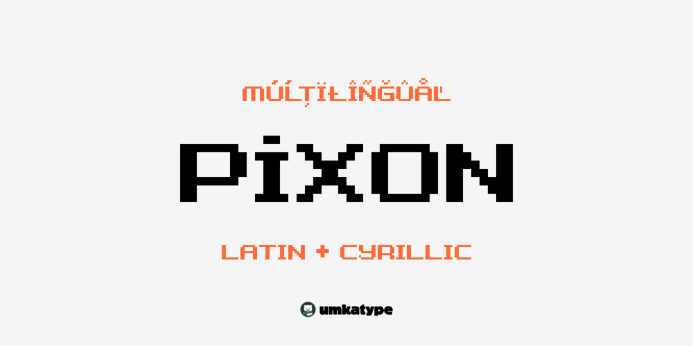 Pixon font