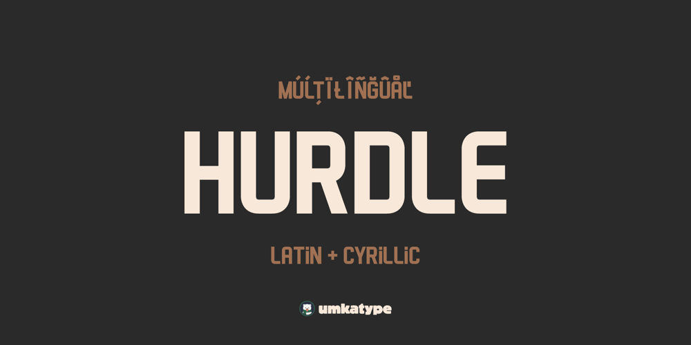 Hurdle font