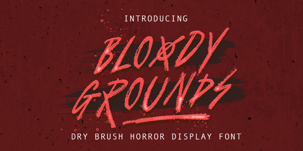 Bloody Grounds font