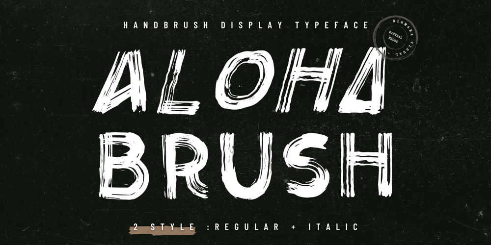 Aloha Brush font