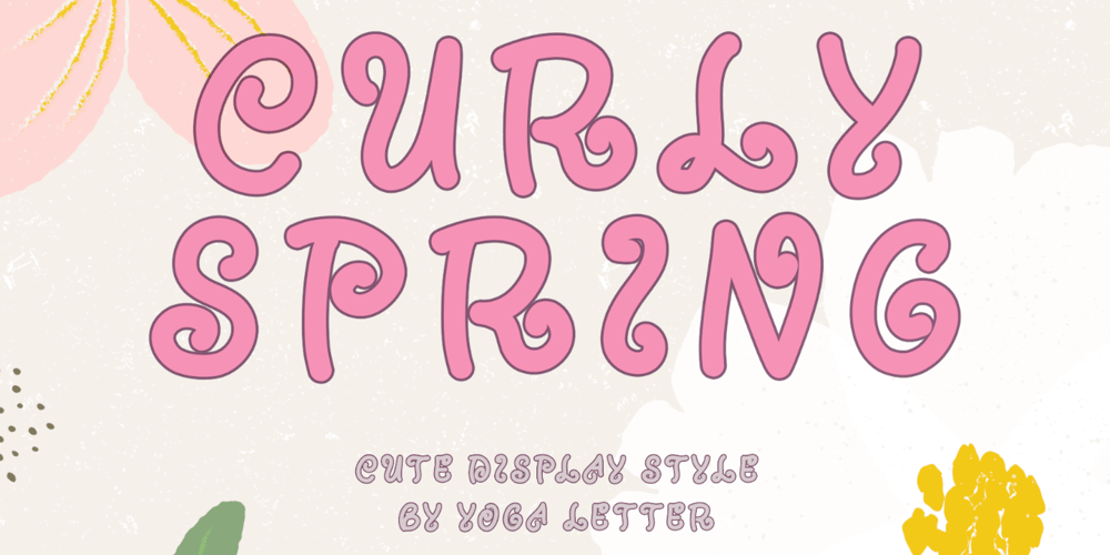 Curly Spring font