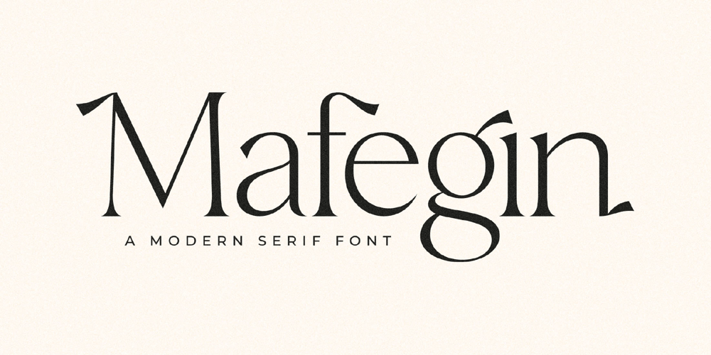 Mafegin font