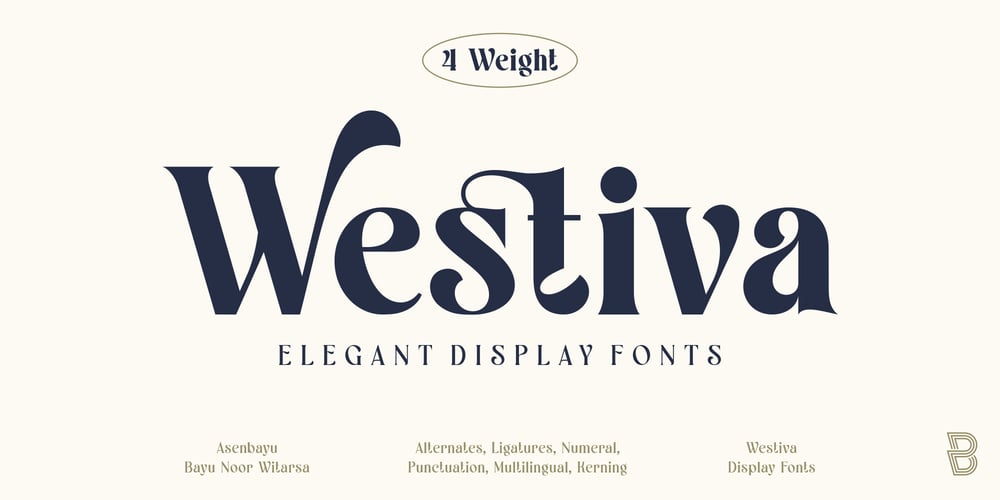 Westiva font