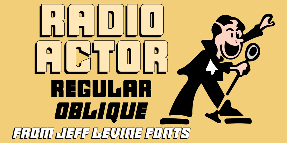 Radio Actor JNL font