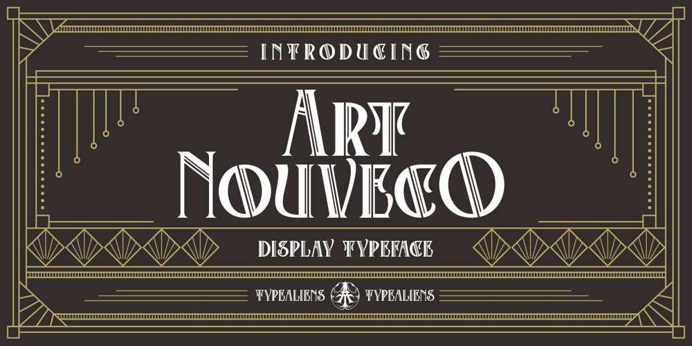 Art Nouveco font
