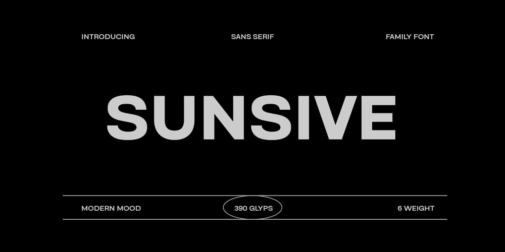 Sunsive font