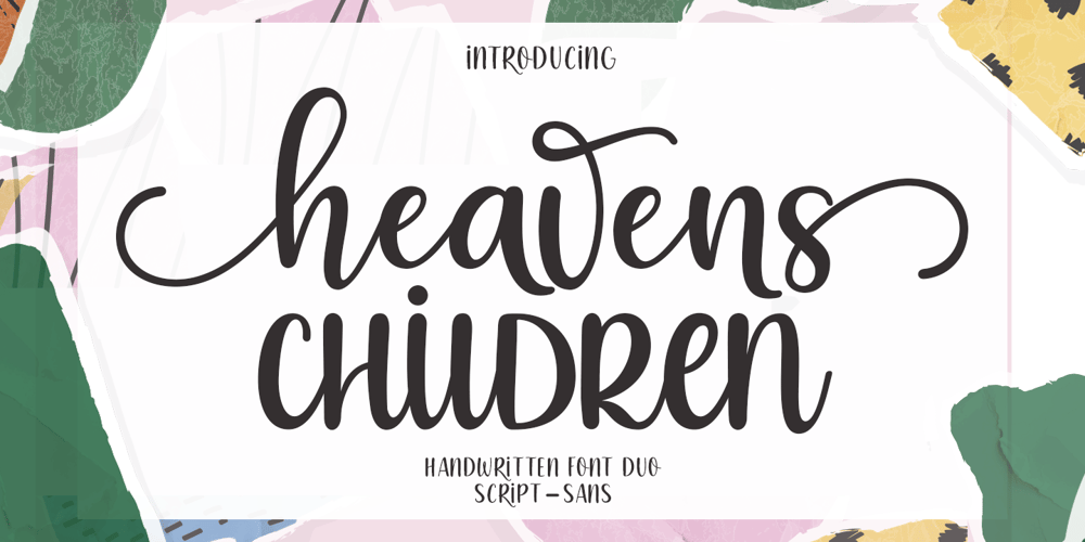 Heavens Cildren Script font