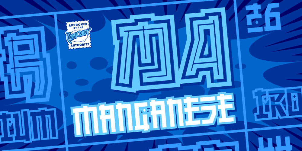 Manganese font