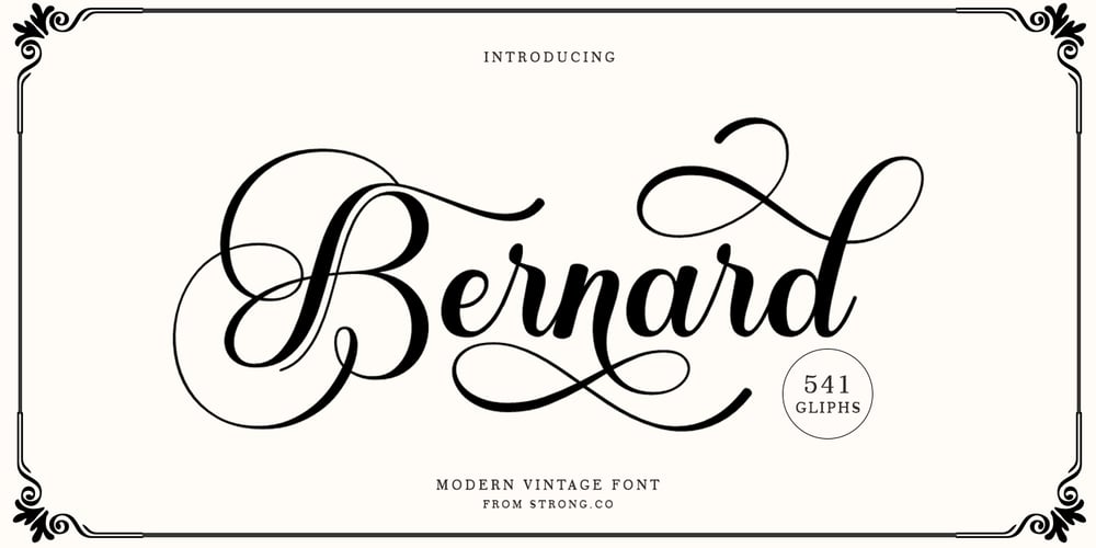 Bernard Script font
