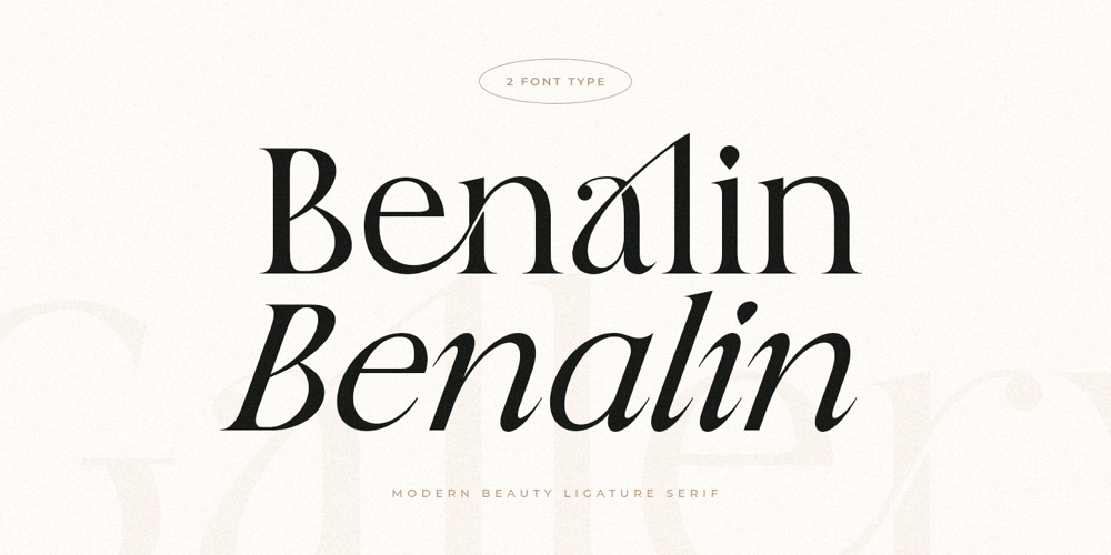 Benalin Style font