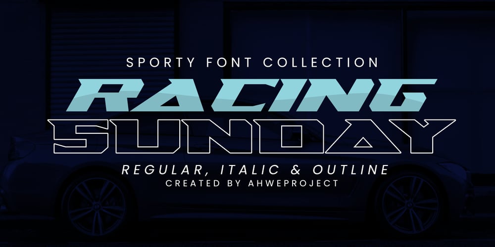 Racing Sunday font