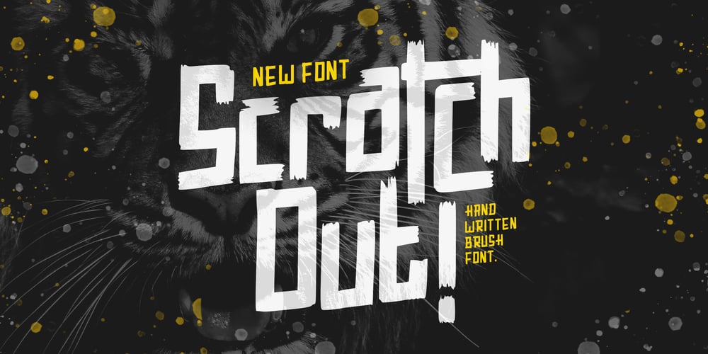 Scratch Out font