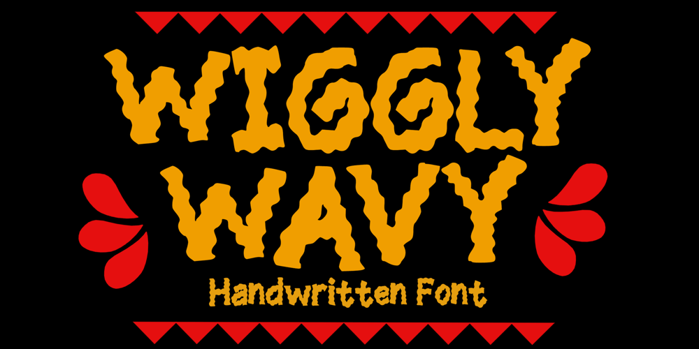 Wiggly Wavy font