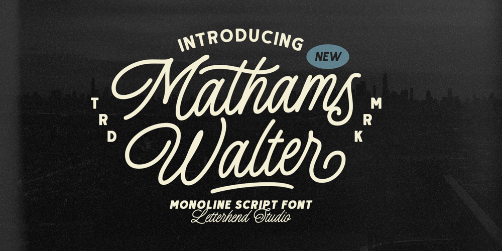 Mathams Walter font