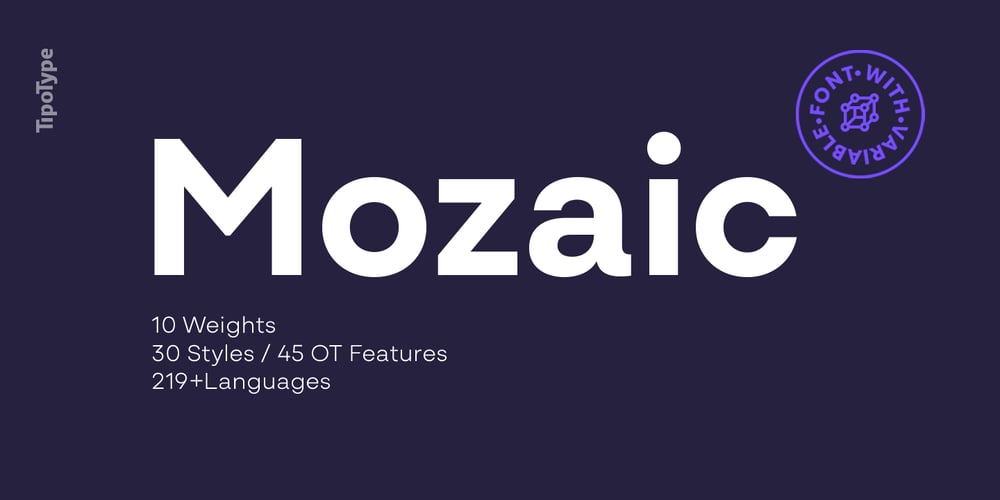 Mozaic font