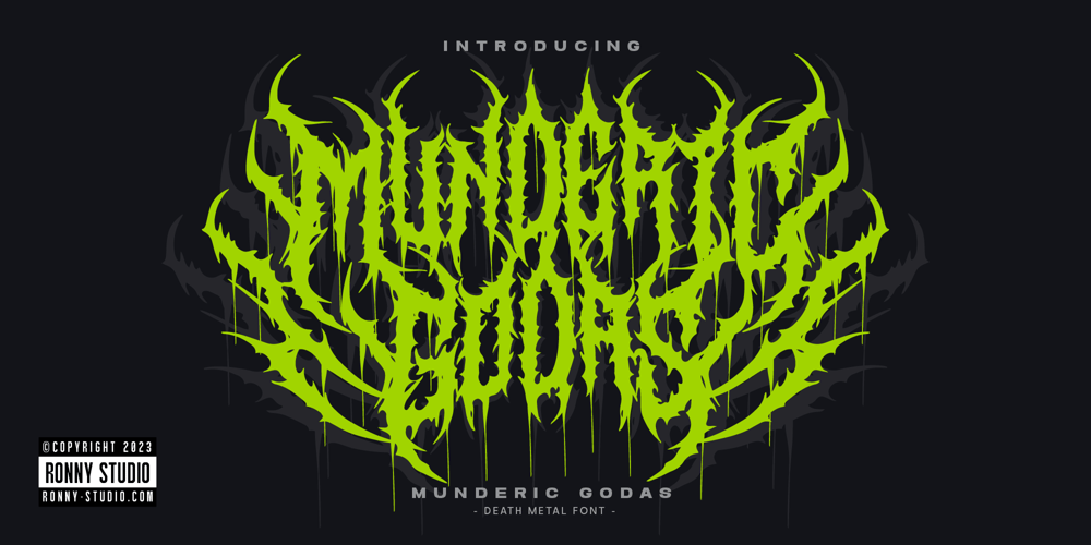 Munderic Godas font