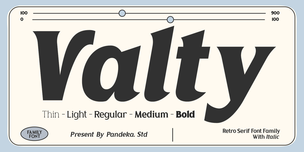 Valty font
