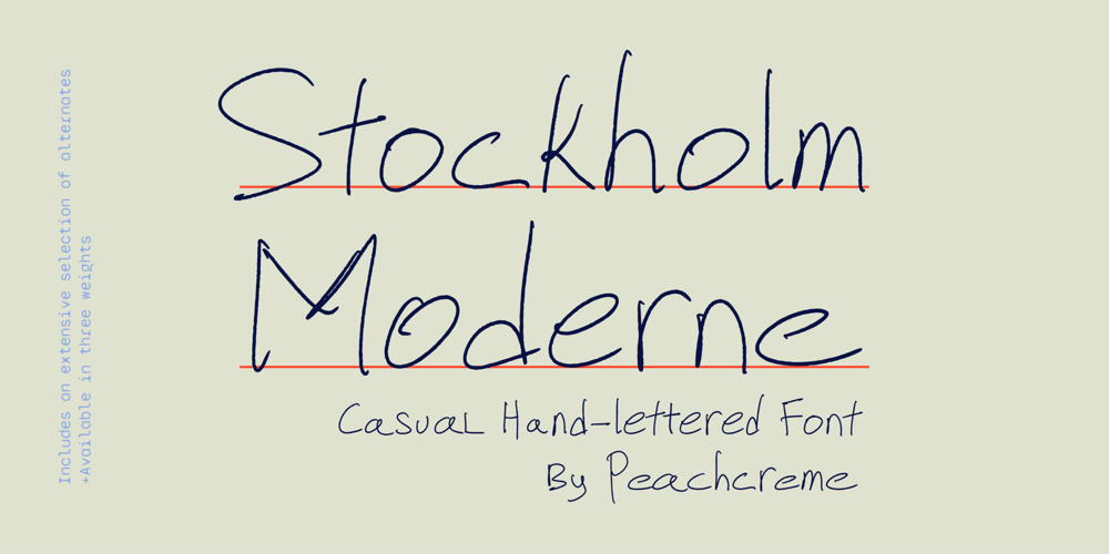 Stockholm Moderne font