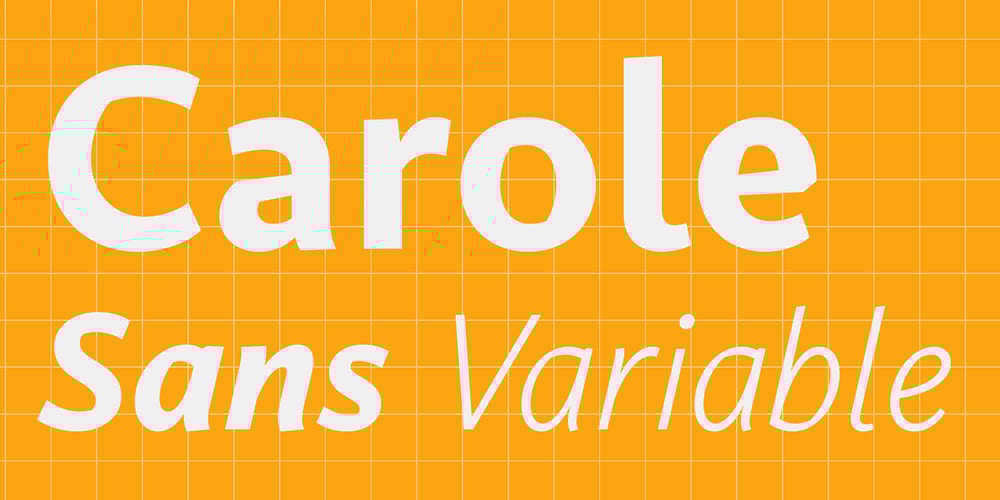 Carole Sans Variable font