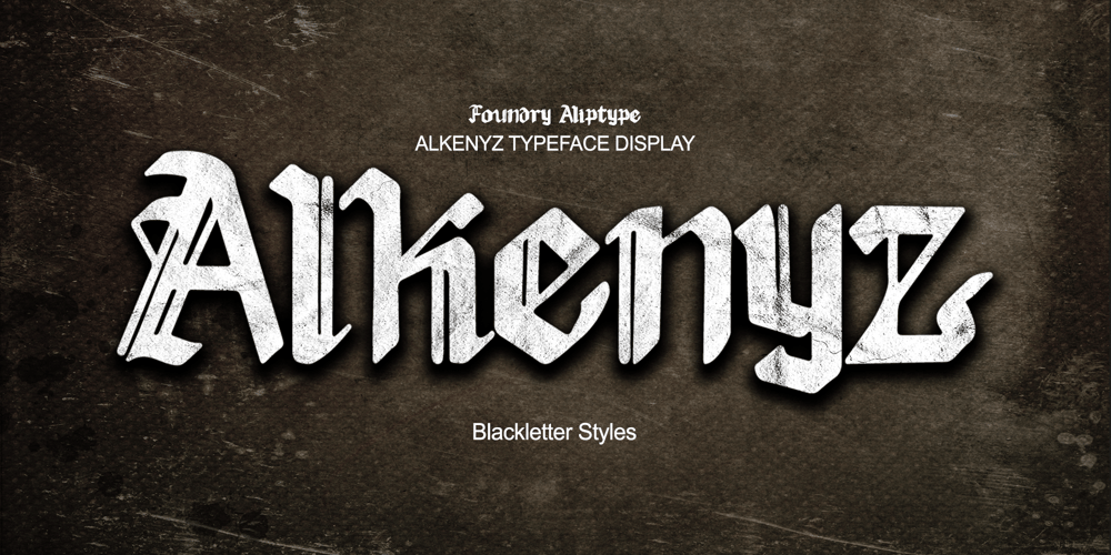 Alkenyz font