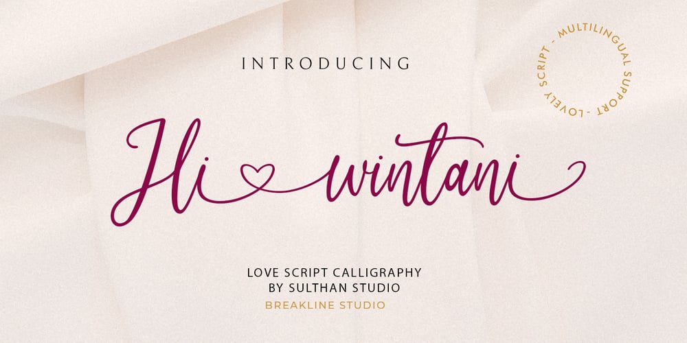 Hi Wintani font