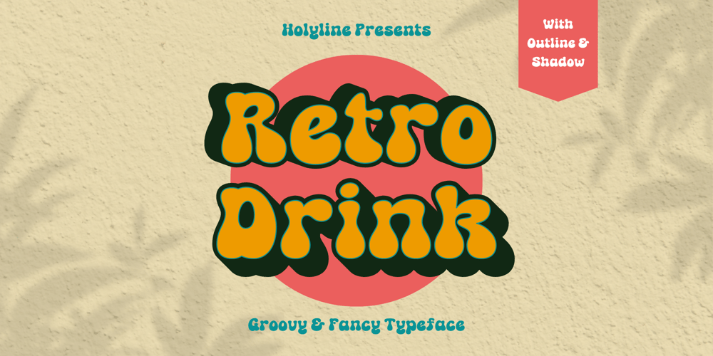 Retro Drink font