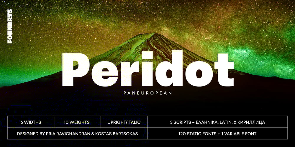 Peridot PE font