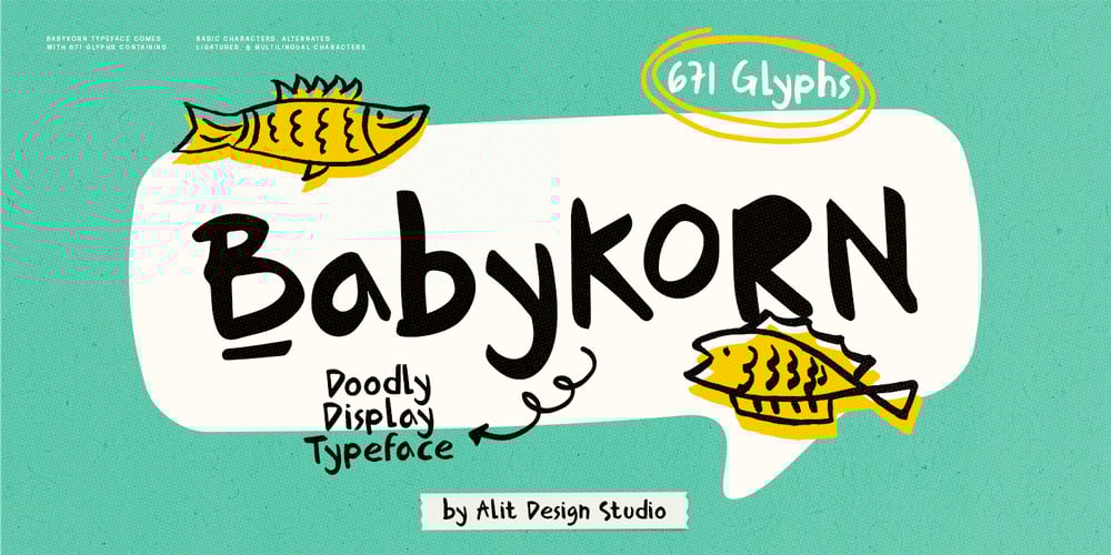 Babykorn font